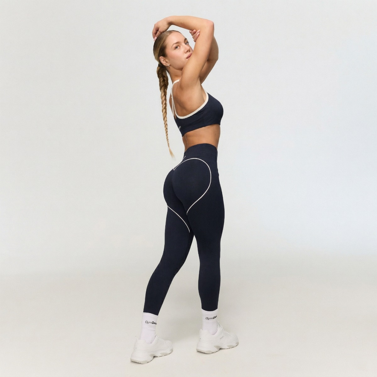 GymBeam Women‘s Varsity Leggings Blue - Rozmiar: XS | Kolor: Niebieski | Waga: 0,16 g | Opakowanie: 100 · záber 7