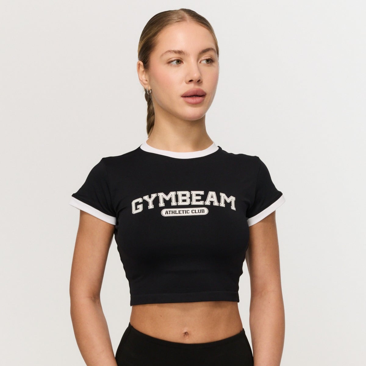 Damska koszulka Varsity Black - GymBeam