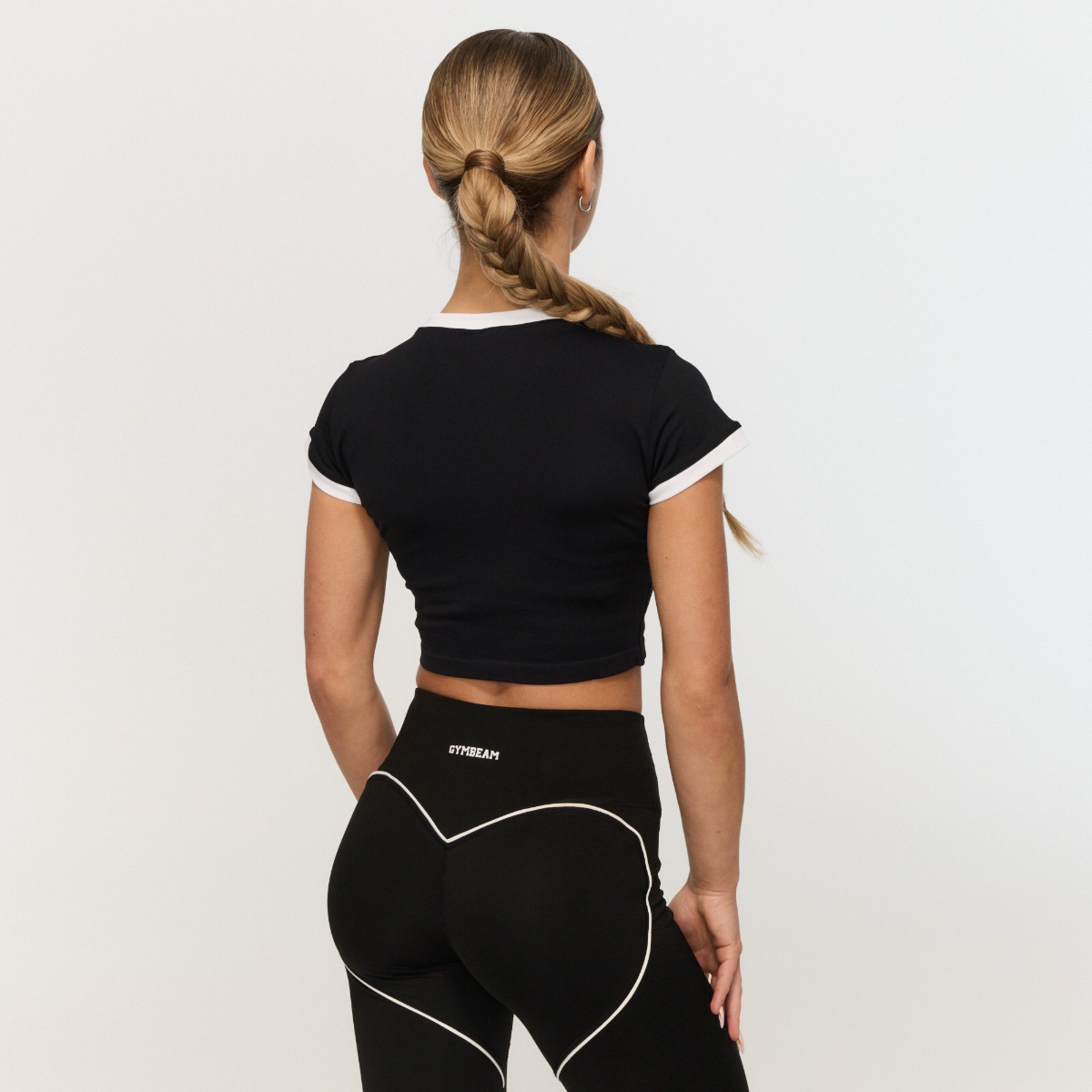 Damska koszulka Varsity Black - GymBeam