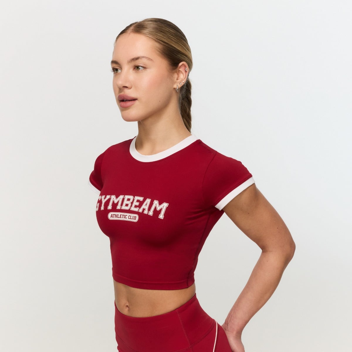 Damska koszulka Varsity Red - GymBeam
