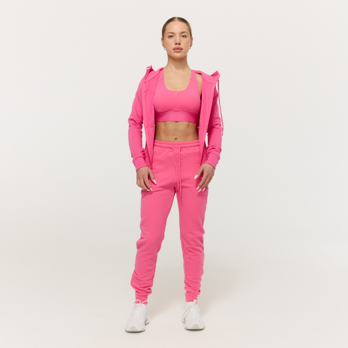 GymBeam Women‘s Limitless Zip Up Hoodie Dragonfruit - Rozmiar: L | Kolor: Różowy | Waga: 0,5521 g | Opakowanie: 35 · záber 6