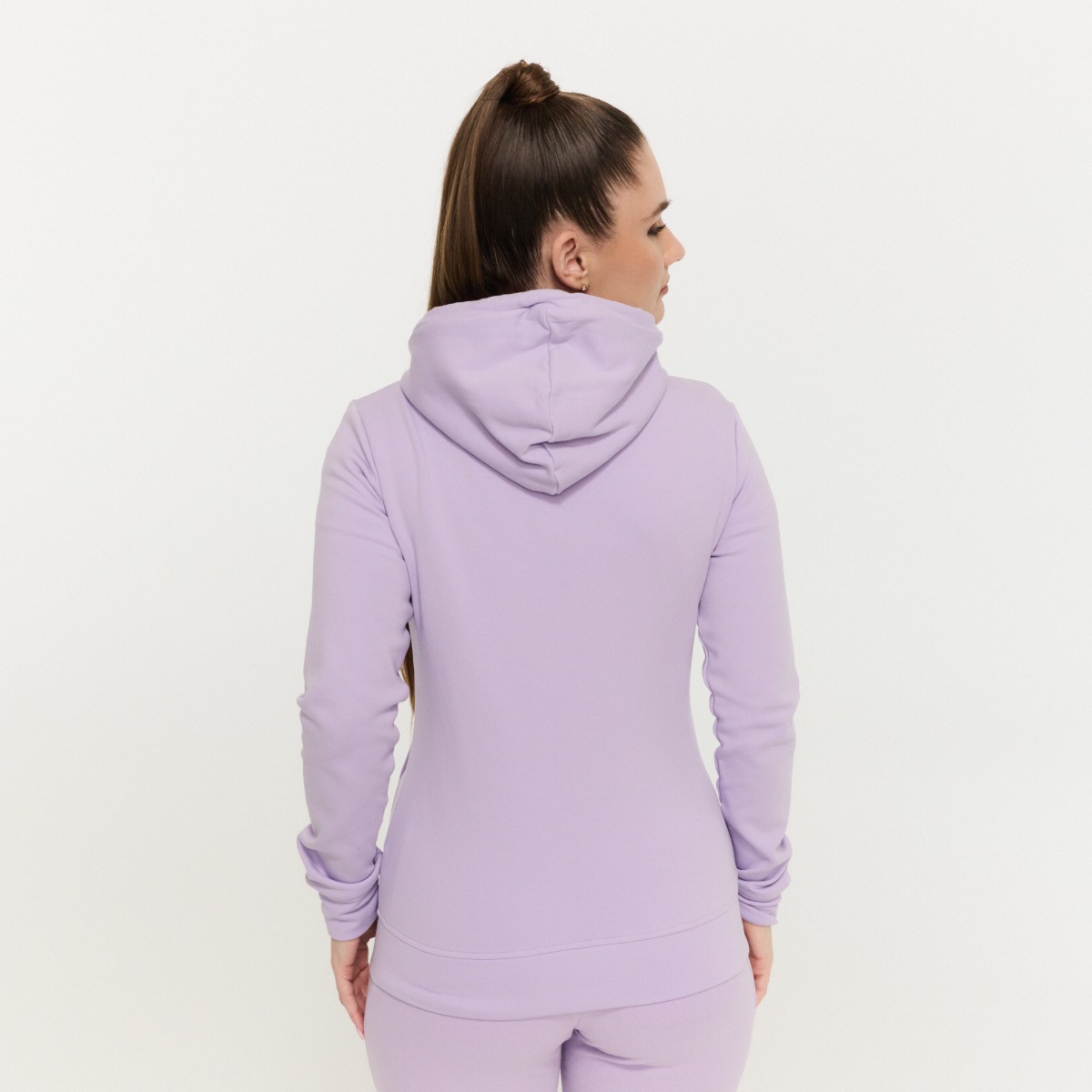 Damska bluza z kapturem Zip Up Limitless Lavender - GymBeam
