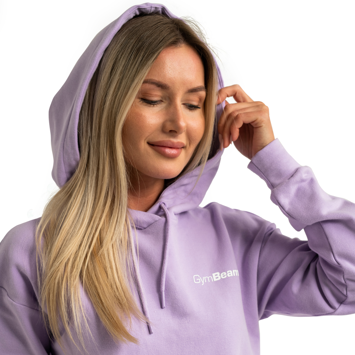 GymBeam Women‘s Limitless Longline Hoodie Lavender - Rozmiar: XL | Kolor: Fioletowy | Waga: 0,78 g | Opakowanie: 26 · záber 8