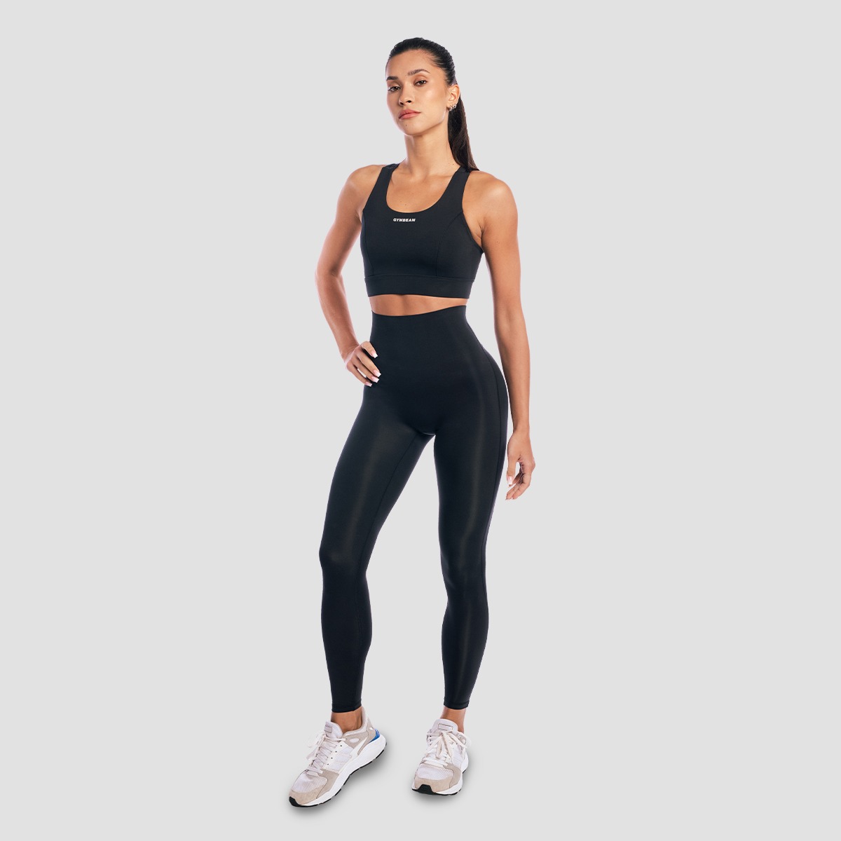 GymBeam Women‘s Aura Leggings Black - Rozmiar: S | Kolor: Czarny | Waga: 0,138 g | Opakowanie: 144 · záber 6