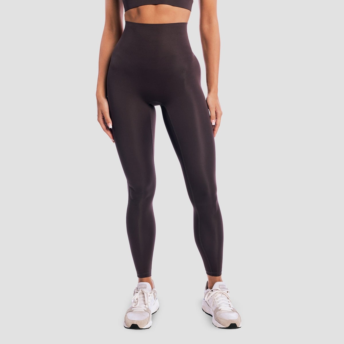Damskie legginsy Aura Tee Brown - GymBeam
