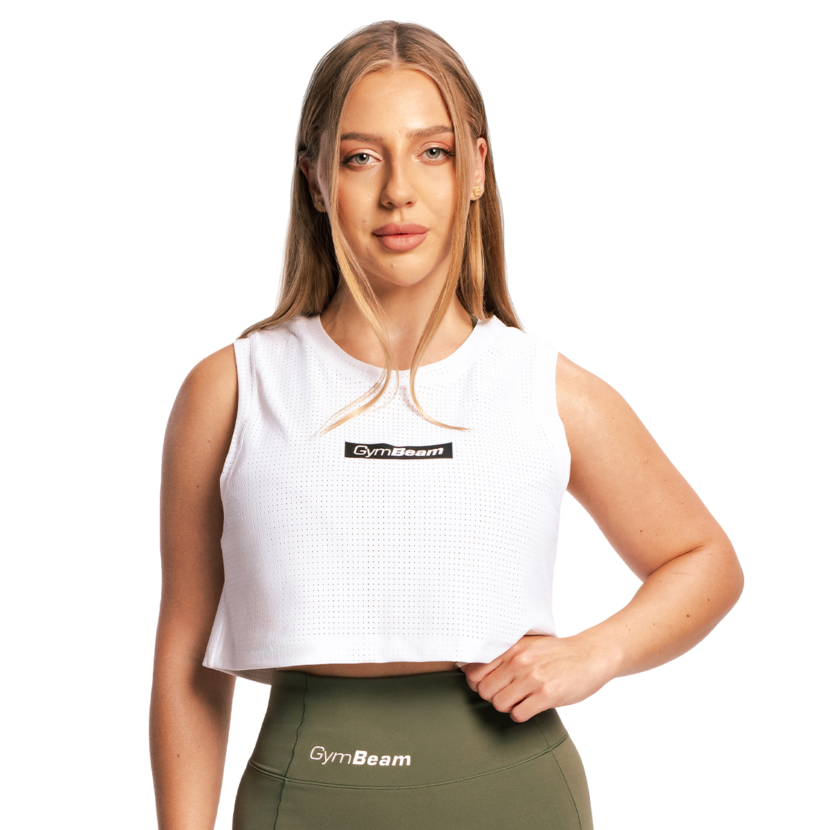 GymBeam Women‘s Combat Tank Top White - Rozmiar: XS | Kolor: Biały | Waga: 0,0689 g | Opakowanie: 205 · záber 6