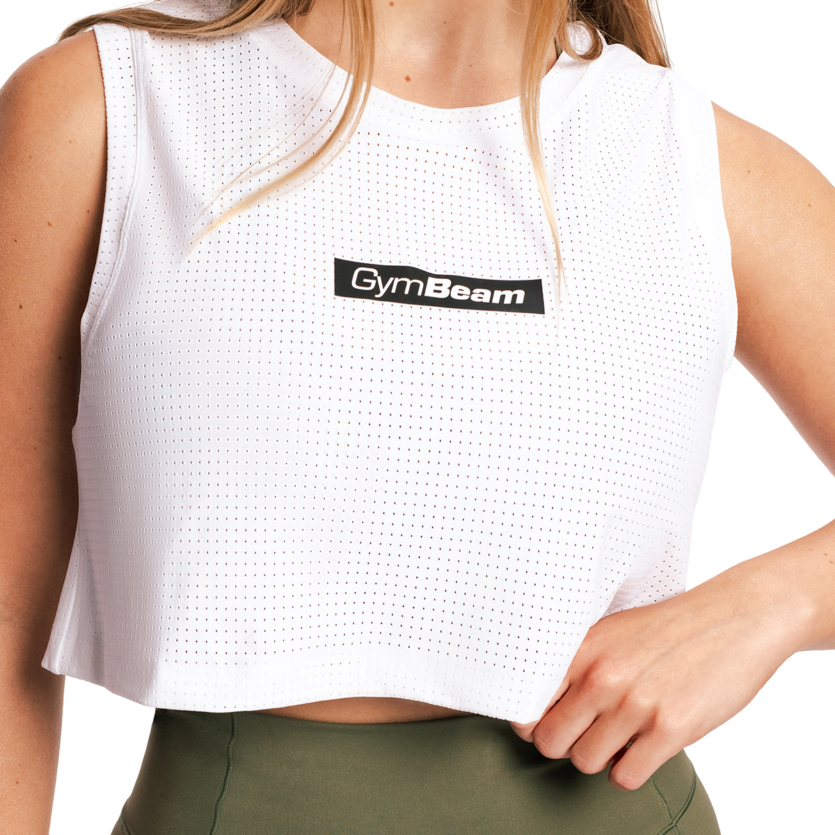 GymBeam Women‘s Combat Tank Top White - Rozmiar: XS | Kolor: Biały | Waga: 0,0689 g | Opakowanie: 205 · záber 7