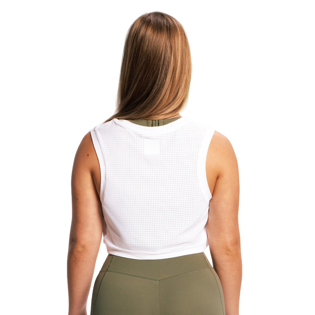 GymBeam Women‘s Combat Tank Top White - Rozmiar: XS | Kolor: Biały | Waga: 0,0689 g | Opakowanie: 205 · záber 8