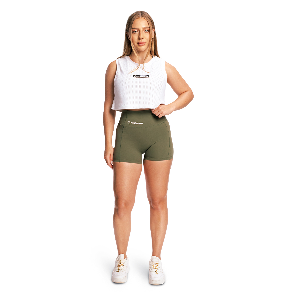 GymBeam Women‘s Combat Tank Top White - Rozmiar: XS | Kolor: Biały | Waga: 0,0689 g | Opakowanie: 205 · záber 10