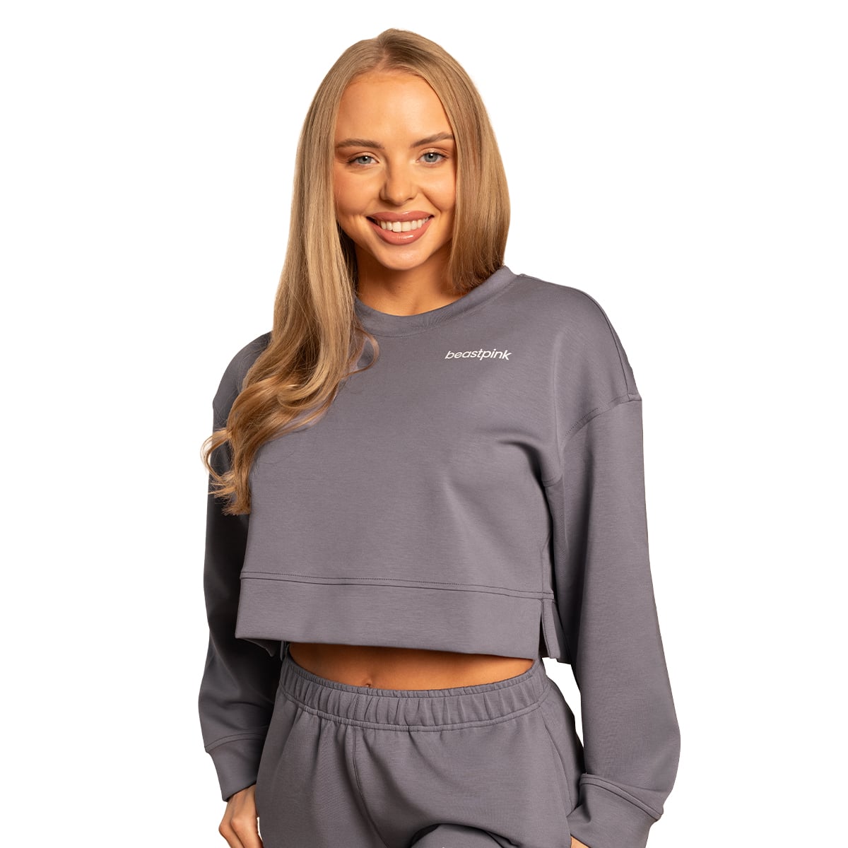BeastPink Women‘s Grace Sweatshirt Granite - Rozmiar: XS | Kolor: Niebieski | Waga: 0,357 g | Opakowanie: 50 · záber 6