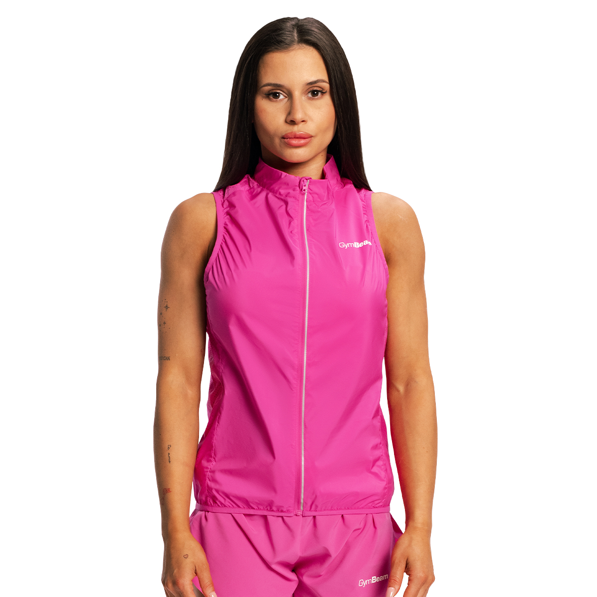 GymBeam Women‘s Pulse X Running Gillet Purple - Rozmiar: S | Kolor: Fioletowy | Waga: 0,078 g | Opakowanie: 80 · záber 6