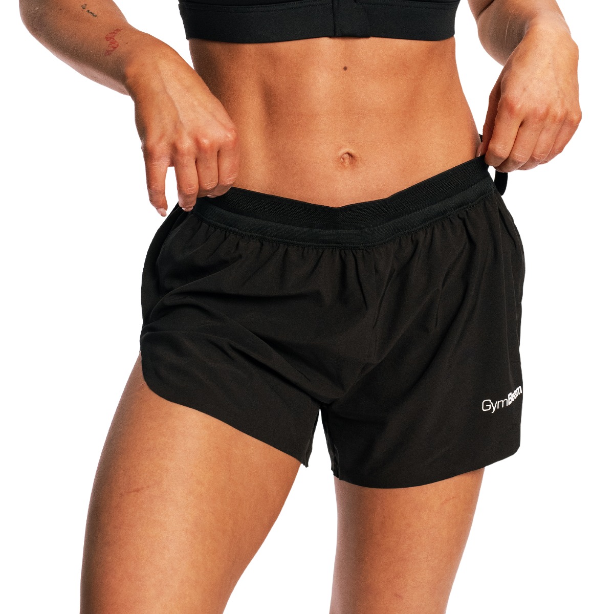 GymBeam Women‘s Pulse X Running shorts Black - Rozmiar: XS | Kolor: Czarny | Waga: 0,09 g | Opakowanie: 69 · záber 8