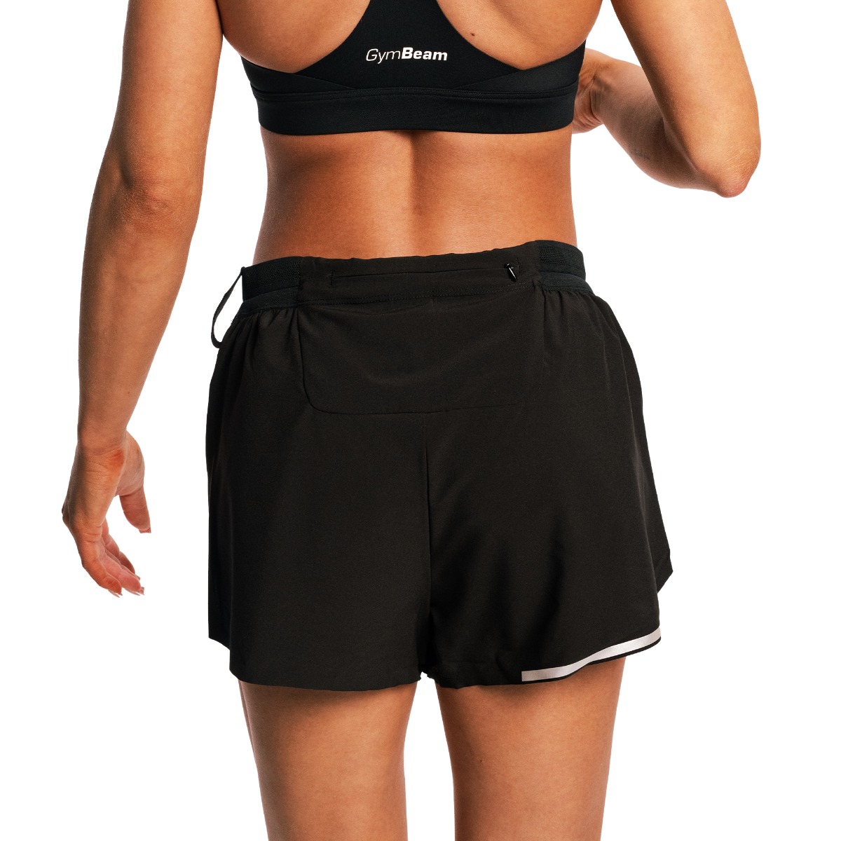 GymBeam Women‘s Pulse X Running shorts Black - Rozmiar: XS | Kolor: Czarny | Waga: 0,09 g | Opakowanie: 69 · záber 10