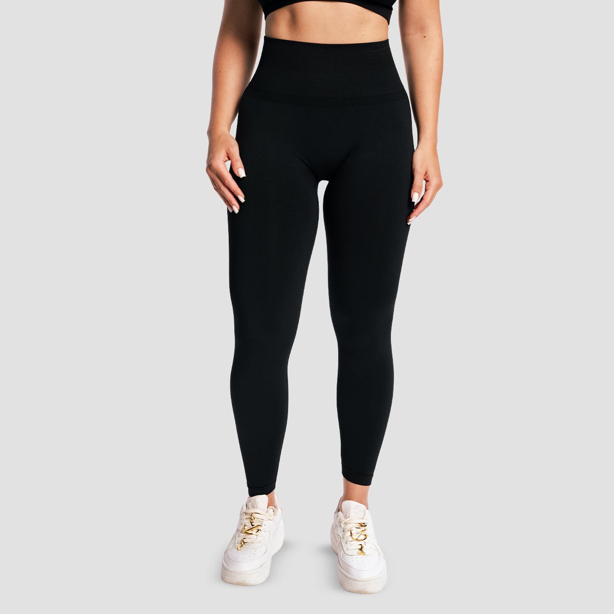 Damskie legginsy Sculpt Seamless Black - GymBeam