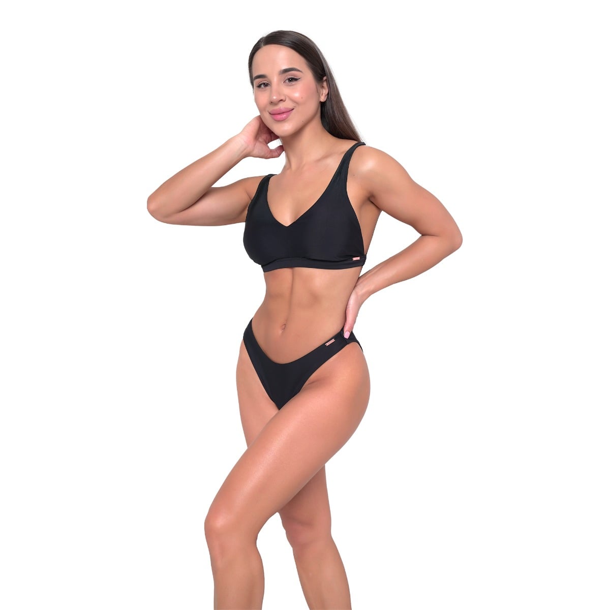 GymBeam Women‘s Sports Bikini Top Black - Rozmiar: M | Kolor: Czarny | Waga: 0,07 g · záber 12