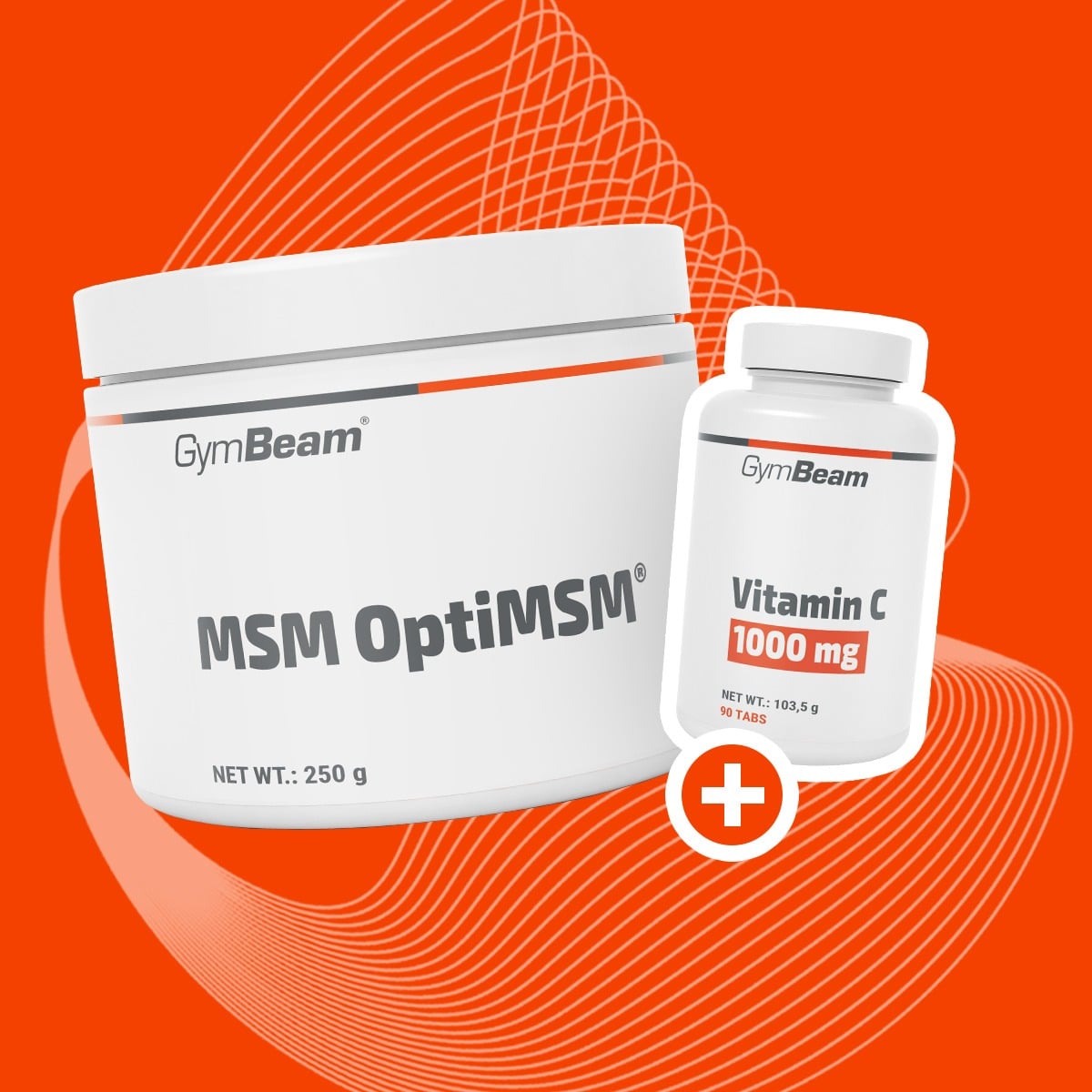 MSM OptiMSM® - GymBeam + PREZENT
