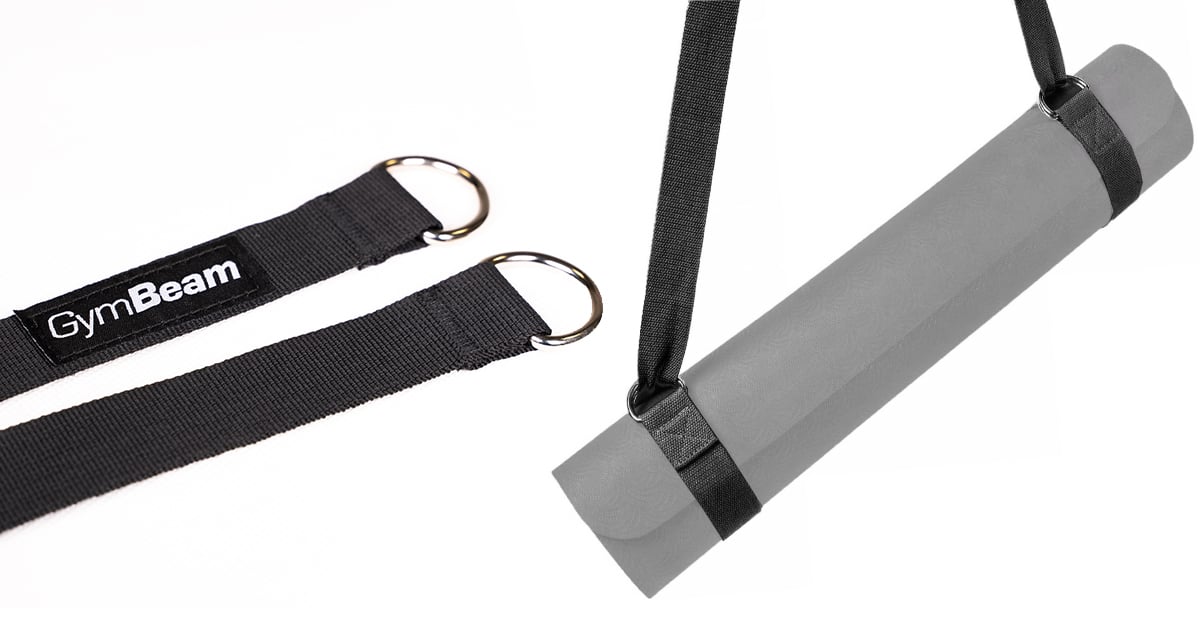 Popruh na podložku Yoga Mat Black - GymBeam