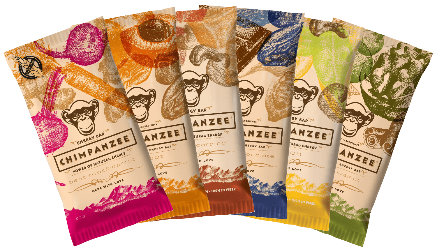 Baton Energy Bar 55 g - Chimpanzee